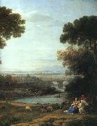 Claude Lorrain Landscape with the Rest on the Flight into Egypt oil painting